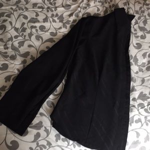 Black pinstripe collared button down